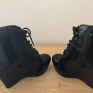 Wedge heel boots